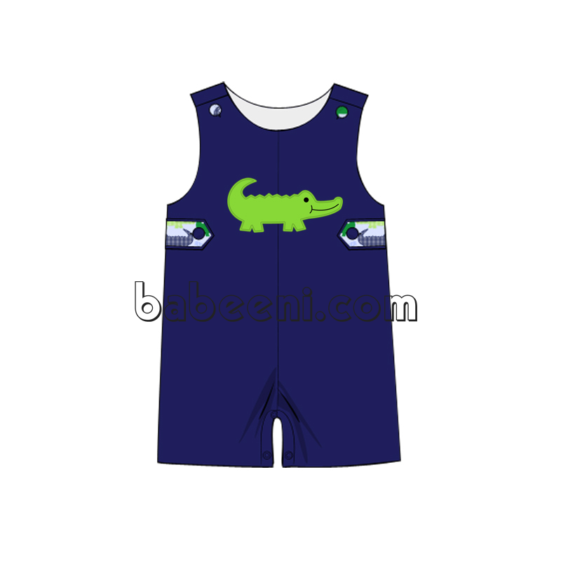 Stunning Baby boy Alligators applique outfit- BC 792
